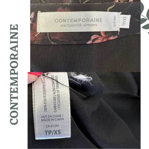 Contemporaine Simon’s Maxi Pleated Floral Lightweight Lined Skirt Zipper Size XS - Picture 5 of 5